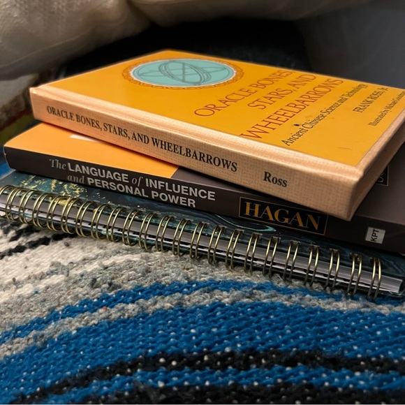 Two Books and One Planner: Oracle Bones Stars & Wheelbarrows - Picture 1 of 8